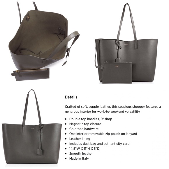 Saint Laurent Handbags - Authentic Saint Laurent Large Tote